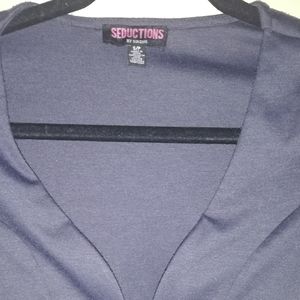 Crop top plunging neckline